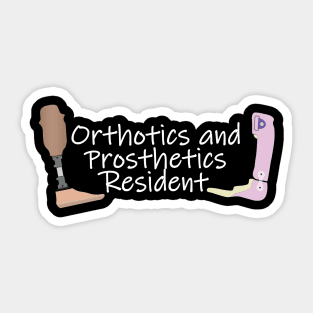 Orthotics and Prosthetics Resident Sticker